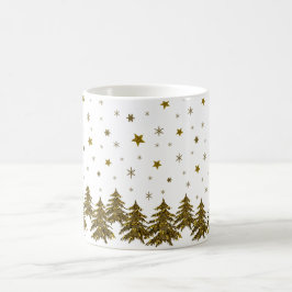 Caneca De Café Árvore de Natal Sparkasse, lua, estrelas
