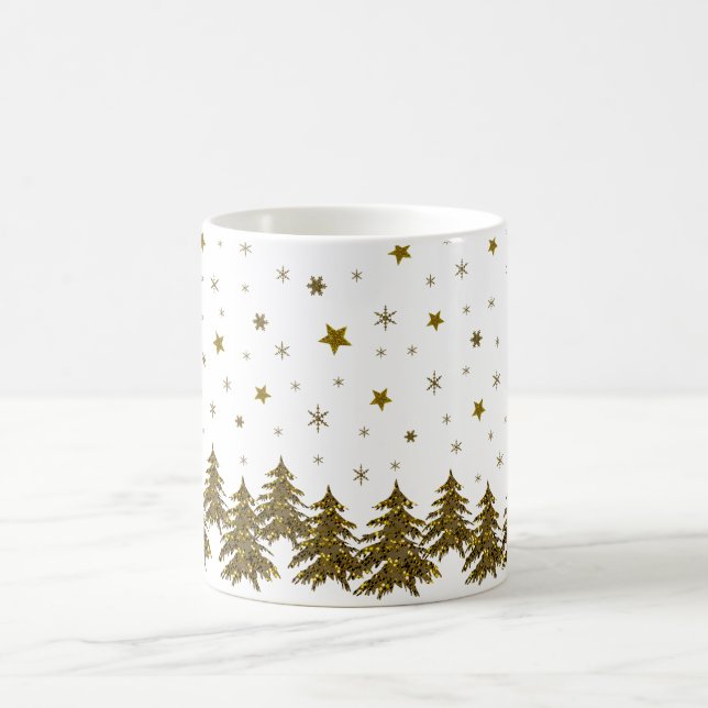 Caneca De Café Árvore de Natal Sparkasse, lua, estrelas (Centro)