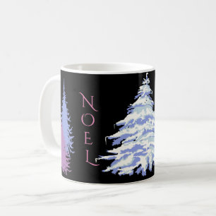 Caneca De Café Árvore de Neve Moderna MUDA DE COR Natal