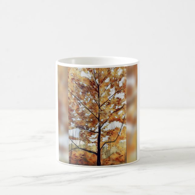 Caneca De Café Árvore de outono (Centro)