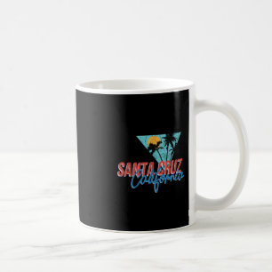 Caneca De Café Árvore de Palmeira da Califórnia Santa Cruz Praia