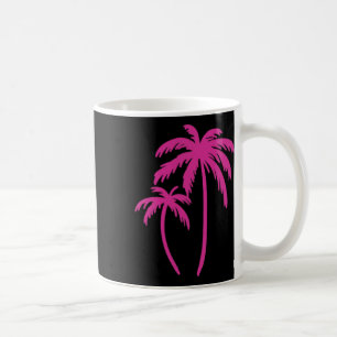 Caneca De Café Árvore de Palmeira de Bolso Rosa Fofa Vacação de V