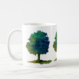 Caneca De Café Árvore de Sombra Verde