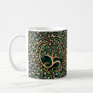 Caneca De Café Árvore de Vida - Espiral Infinito - Geodos Colori