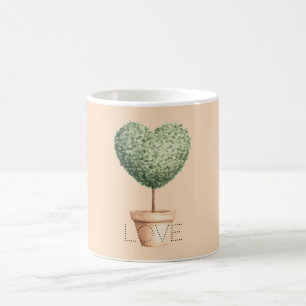 Caneca De Café Árvore do Coração Amor