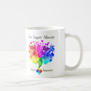 Caneca De Café Árvore do espectro Autismo