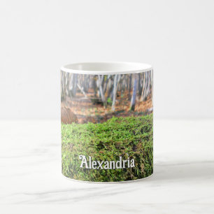 Caneca De Café Árvore falsa no outono - Personalizado