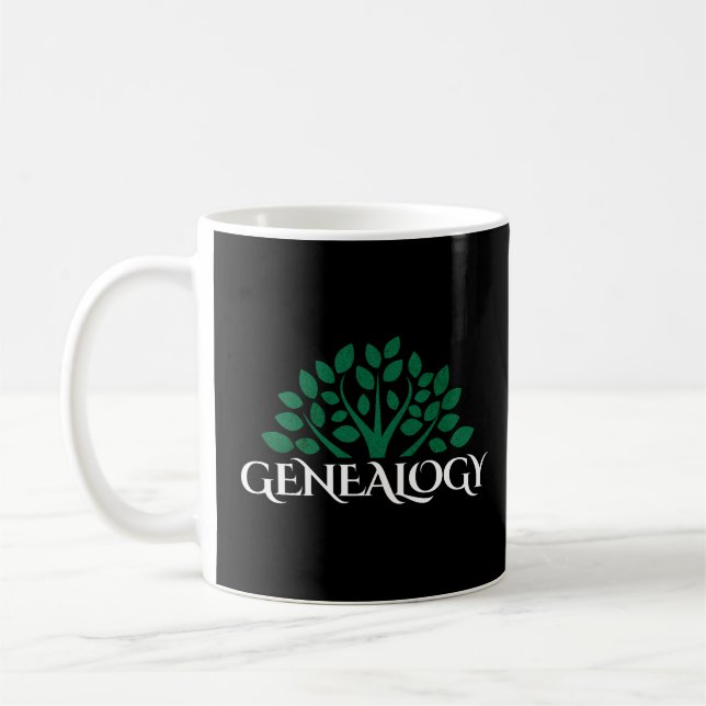 Caneca De Café Árvore Genealógica Da Vida (Esquerda)