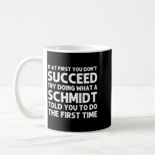 Caneca De Café Árvore genealógica engraçada do sobrenome Schmidt