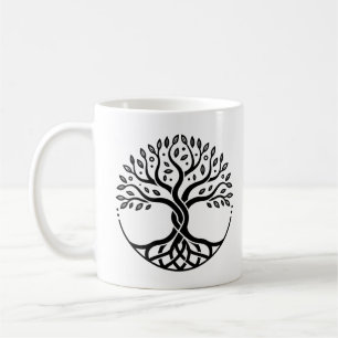 Caneca De Café Árvore Minimalista da Vida