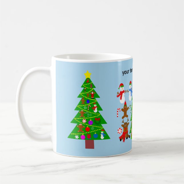 Caneca De Café Árvore Natal #1 Mug (Esquerda)