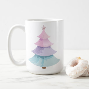 Caneca De Café Árvore Natal Pastel
