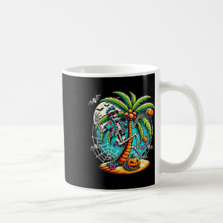 Caneca De Café Árvore Palm de Skeleton Halloween