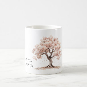 Caneca De Café Árvore Rosa Bonita