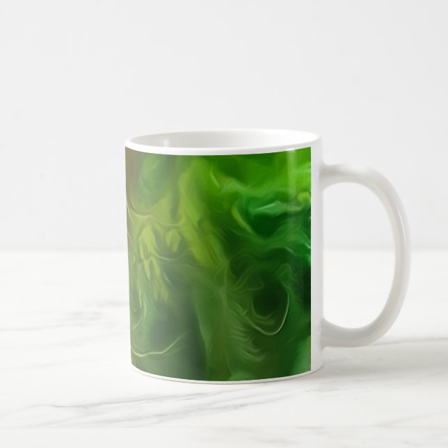 Caneca De Café Árvore Verde Clara de Sonho de Mug (Direita)