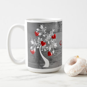 Caneca De Café Árvore Vermelha de Corações Mug de Café Person