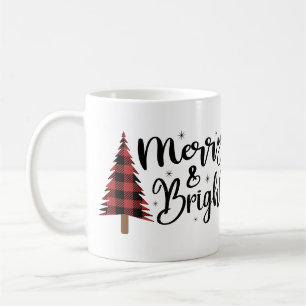 Caneca De Café Árvore Xadrez Búfalo Alegre e Brilhante