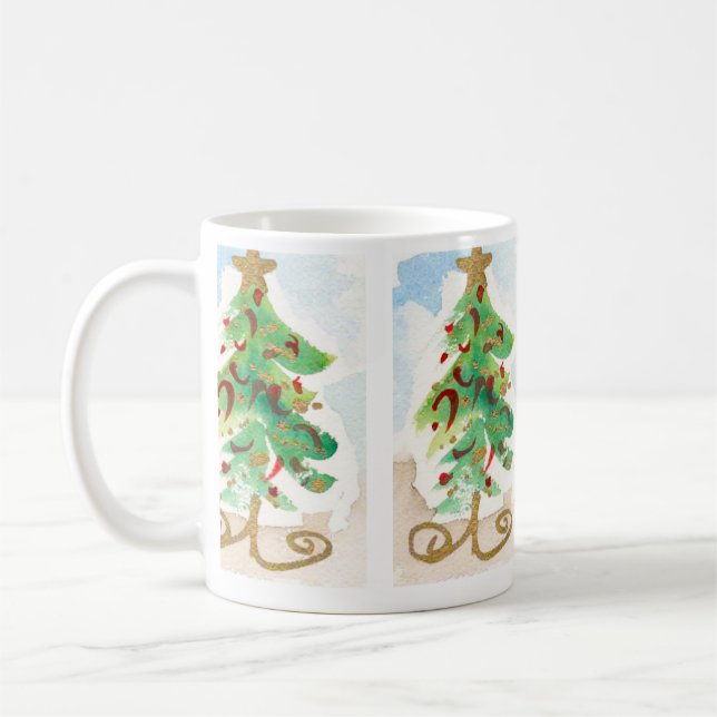 Caneca De Café Árvore Xmas suave (Esquerda)