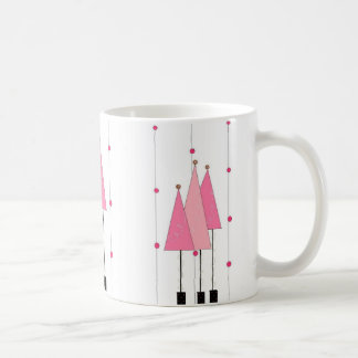 Caneca De Café Árvores Caprichosas Rosa