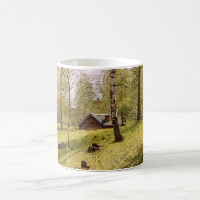 Caneca De Café Árvores de Aves no País Sueco (Jansson) (Centro)