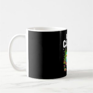 Caneca De Café Árvores de campista feliz estrelas e trailer de ac