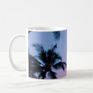 Caneca De Café Árvores de coco de fotografia de baixo ângulo du
