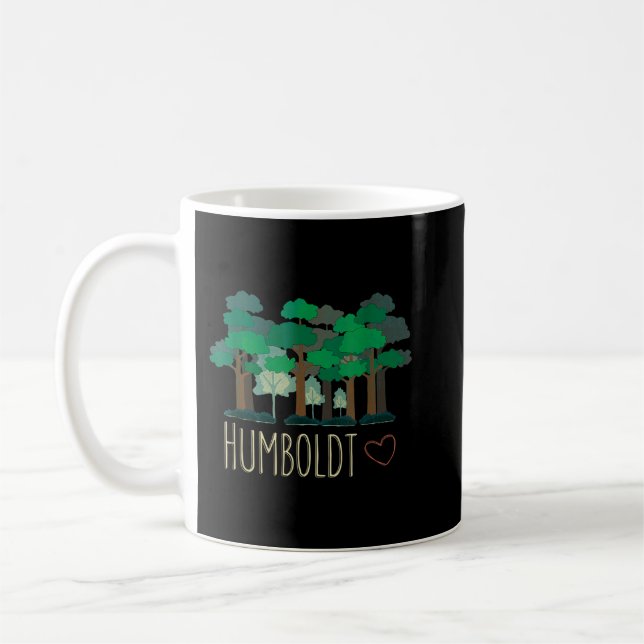 Caneca De Café Árvores de Florestas Sequoias do Condado de Humbol (Esquerda)