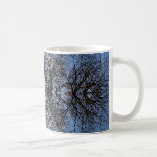 Caneca De Café Árvores de imagens espelhadas