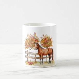 Caneca De Café Árvores de Maçã de Cavalo