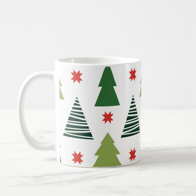 Caneca De Café Árvores de Natal (Esquerda)