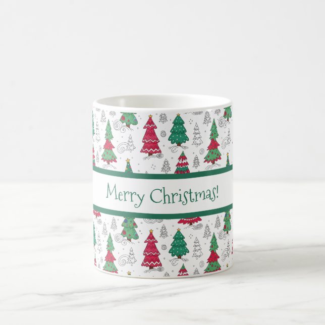 Caneca De Café Árvores de Natal Decoradas Caprichosas e Divertida (Centro)