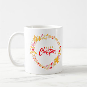 Caneca De Café Árvores de Natal Feliz