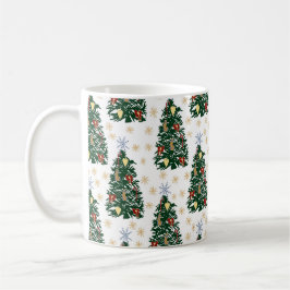 Caneca De Café Árvores de Natal - Férias Festivas