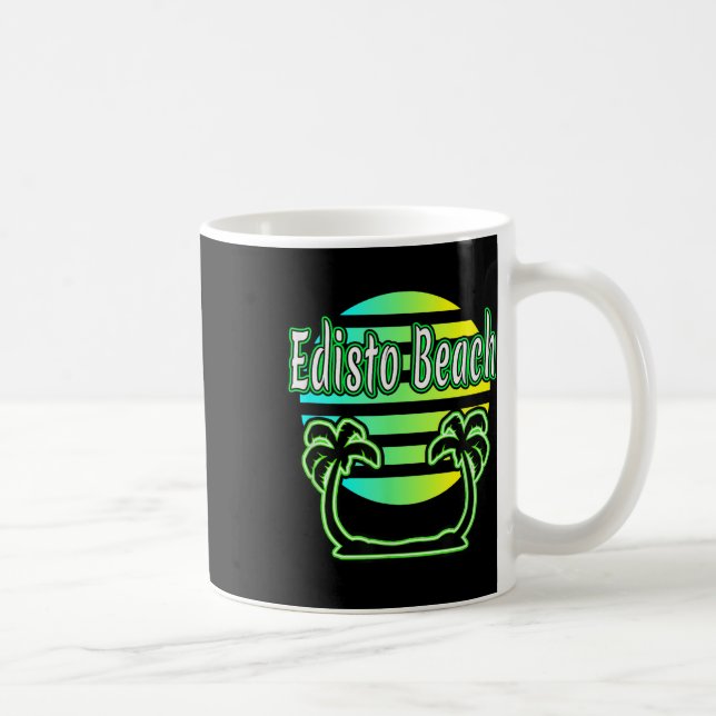 Caneca De Café Árvores de Palma da Praia Eíba &amp; Sunset (Direita)