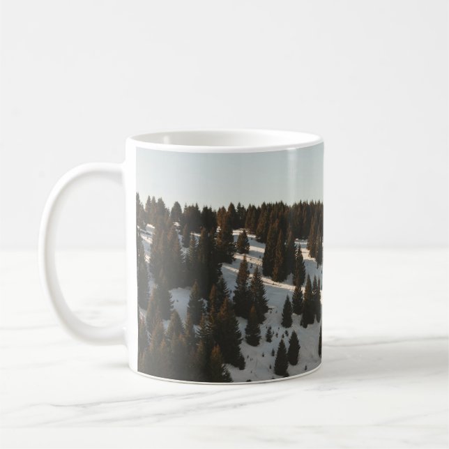 CANECA DE CAFÉ ÁRVORES DE PINOS VERDES (Esquerda)