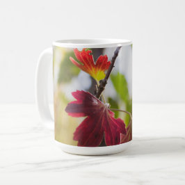 Caneca De Café Árvores & Flores Românticas – Fantasia Botânica Bo