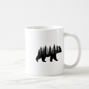 Caneca De Café Árvores Florestais Vida Selvagem Animal Retro Natu