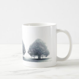 Caneca De Café Árvores Limões cinzas em Nevoeiro, País de Gales