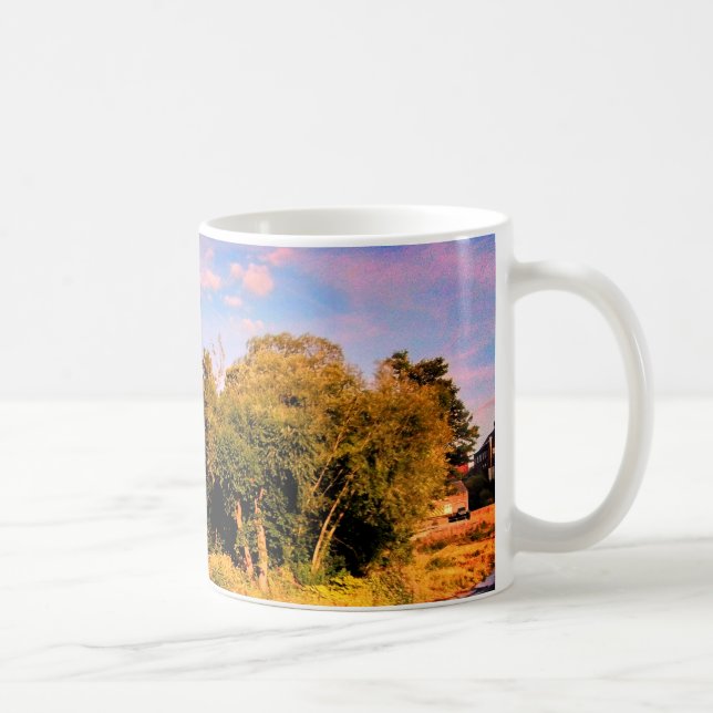 Caneca De Café Árvores, na ilha. (Direita)