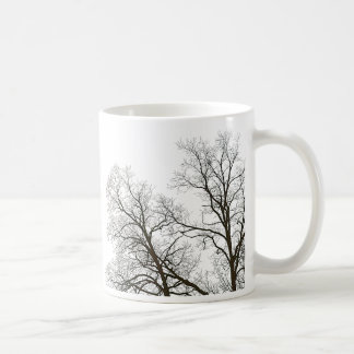 Caneca De Café Árvores negras e Design Legal do céu