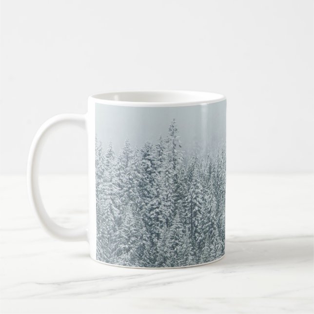 CANECA DE CAFÉ ÁRVORES QUE COBREM NEVE (Esquerda)