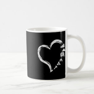 Caneca De Café Árvores Rv Van Fogueira Tenda Coração Fofo Amor Ac