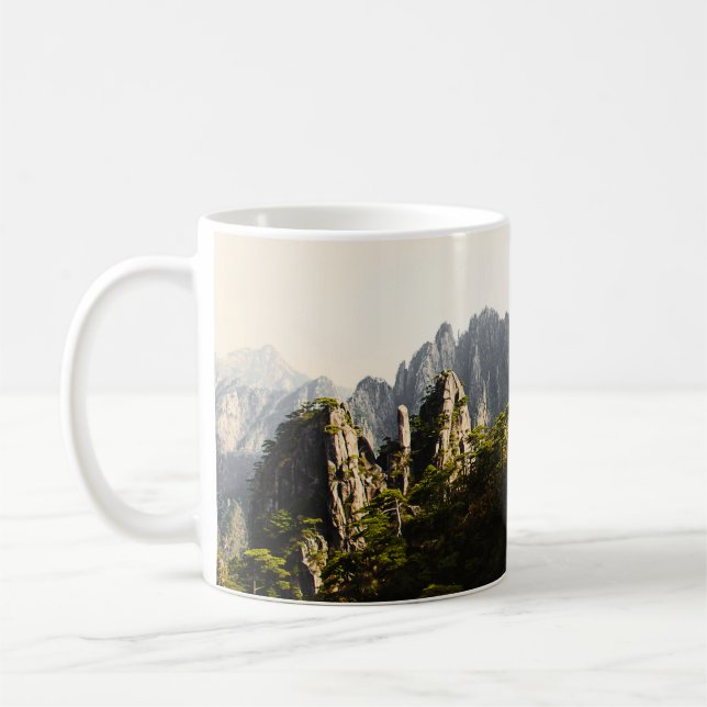 CANECA DE CAFÉ ÁRVORES VERDES PERTO DO CLIFF (Esquerda)