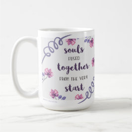 Caneca De Café as almas se fundiram desde o início