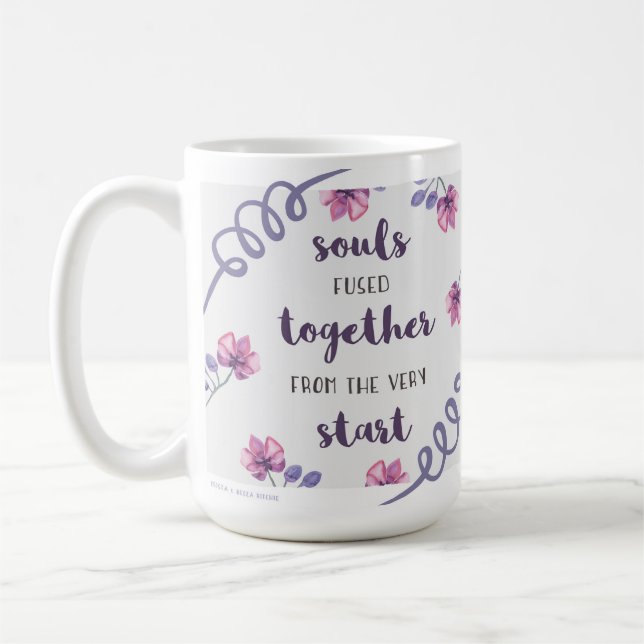 Caneca De Café as almas se fundiram desde o início (Esquerda)