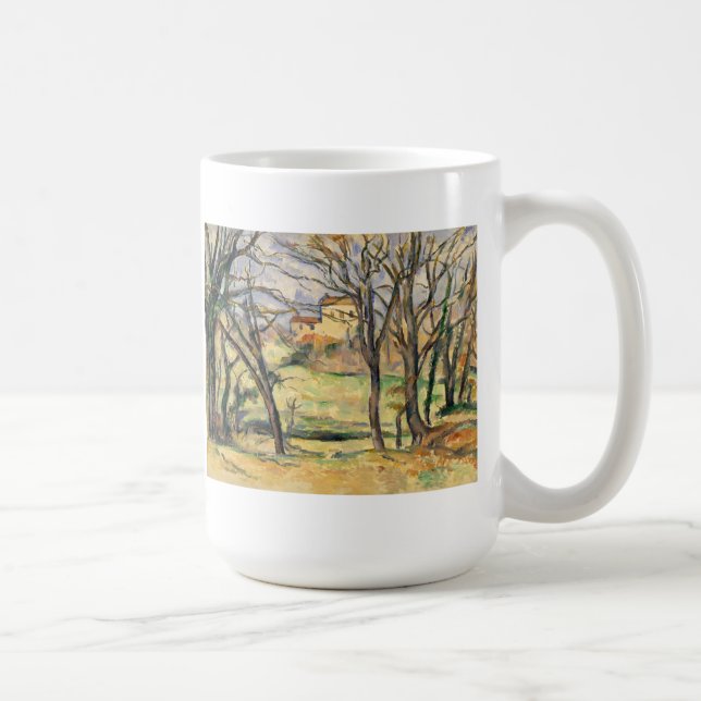 Caneca De Café As árvores e as casas de Paul Cezanne | aproximam (Direita)