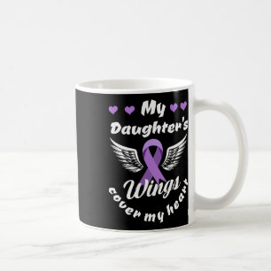 Caneca De Café As Asas da Minha Filha Cobrem Meu Coração Sobredos