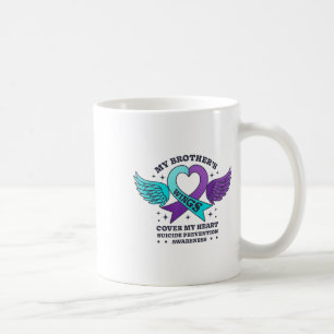 Caneca De Café As Asas do Meu Irmão Cobrem Meu Coração Prevenção