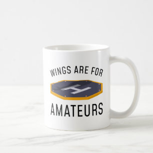 Caneca De Café As Asas São Para Amadores
