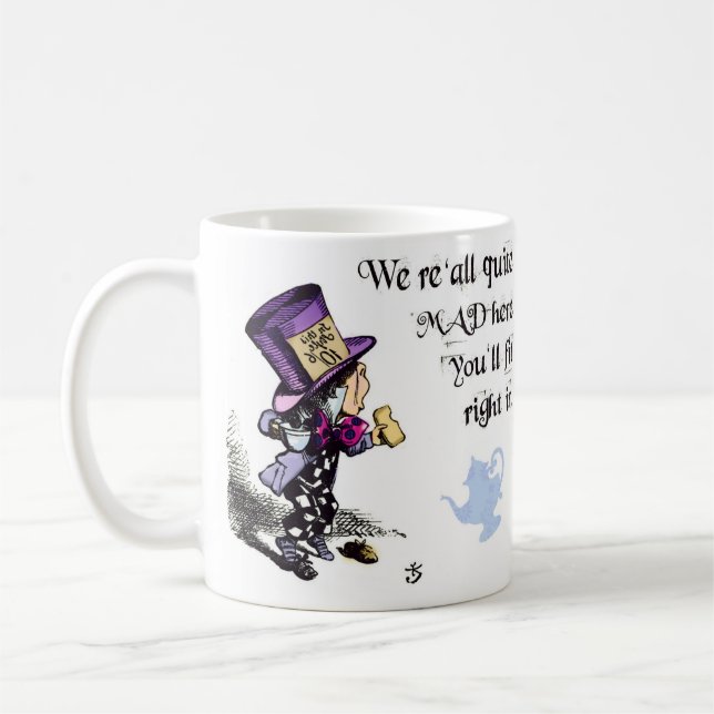 Caneca De Café As aventuras de Alice no país das maravilhas, (Esquerda)